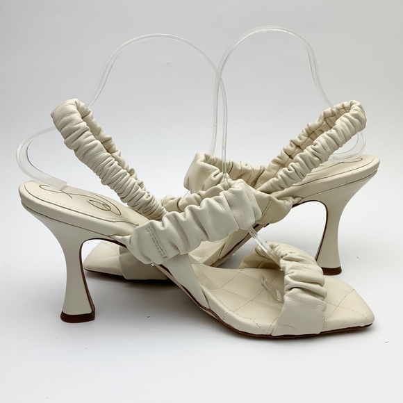 SAM EDELMAN Marlena Ruched Slingback Sandal sz 9.5 - Picture 5 of 12